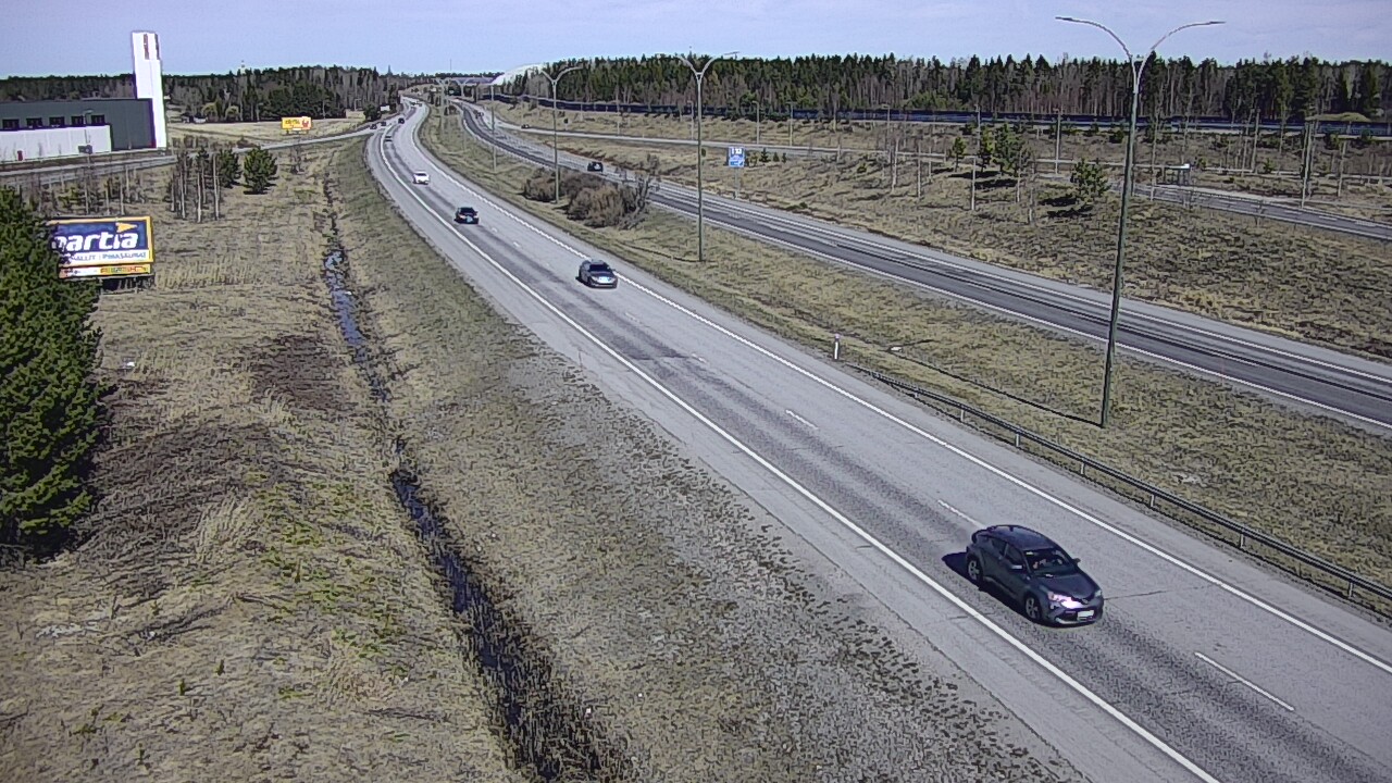 Weather Camera Image Väg 4 Kempele, Zatelliitti, Oulu, Pohjois-Pohjanmaa