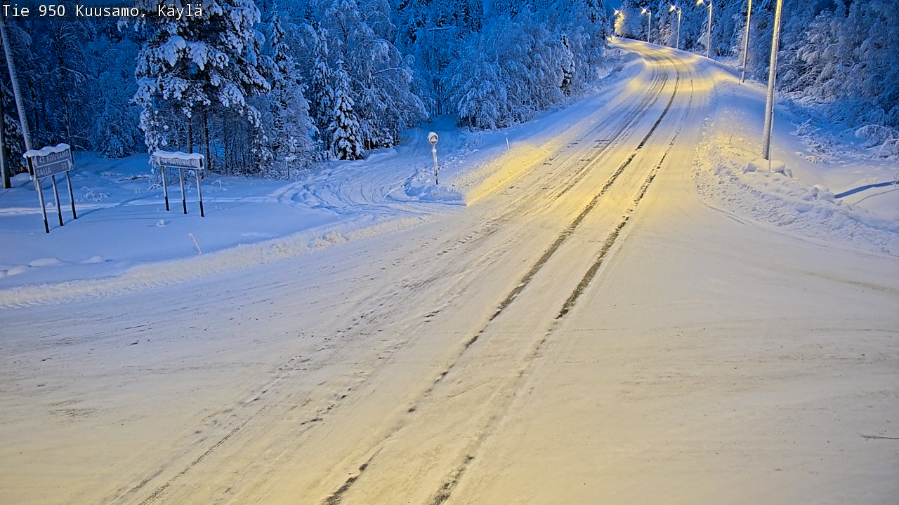 Kelikamerat Kuva Tie 950 Kuusamo, Käylä, Kuusamo, Pohjois-Pohjanmaa