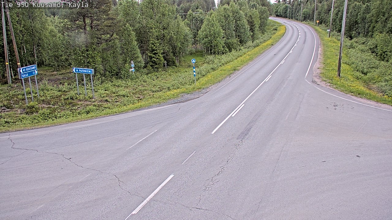 Kelikamerat Kuva Tie 950 Kuusamo, Käylä, Kuusamo, Pohjois-Pohjanmaa