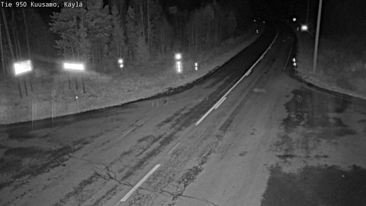 Weather Camera Image Väg 950 Kuusamo, Käylä, Kuusamo, Pohjois-Pohjanmaa