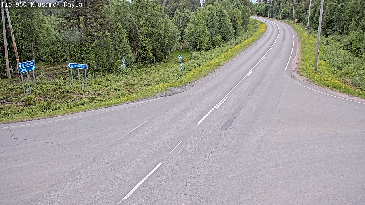 Kelikamerat Kuva Tie 950 Kuusamo, Käylä, Kuusamo, Pohjois-Pohjanmaa