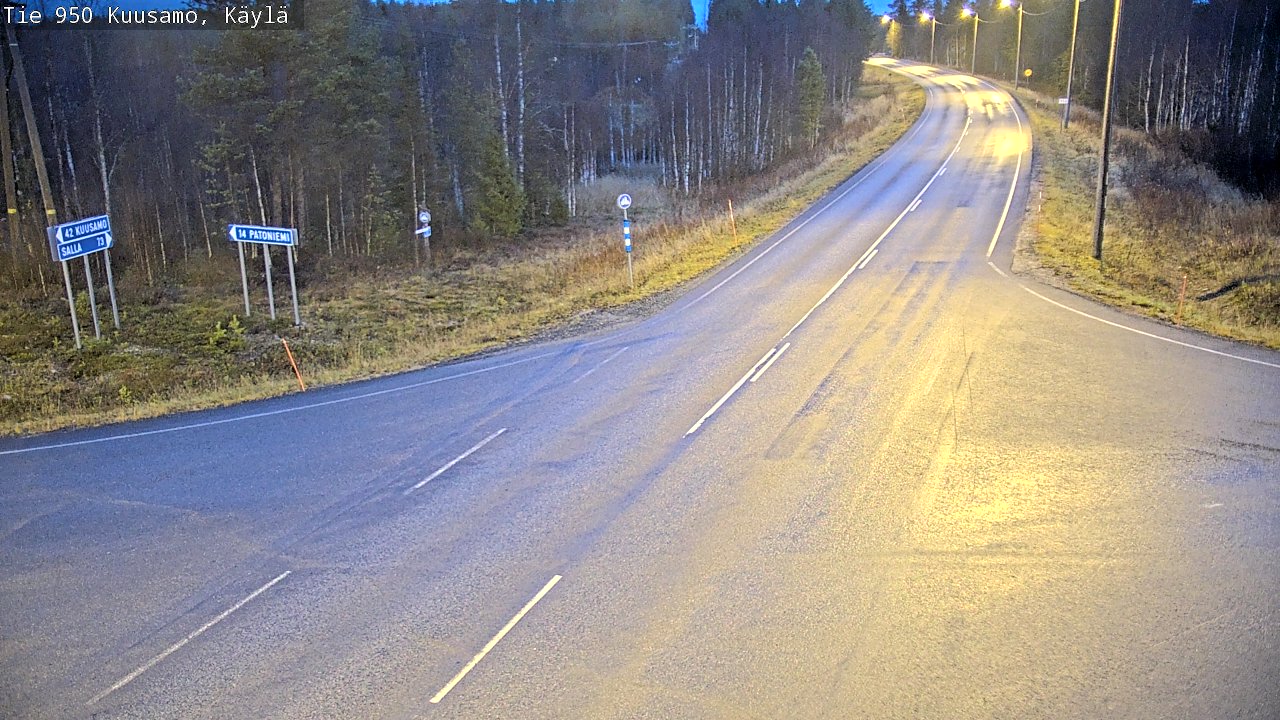 Kelikamerat Kuva Tie 950 Kuusamo, Käylä, Kuusamo, Pohjois-Pohjanmaa