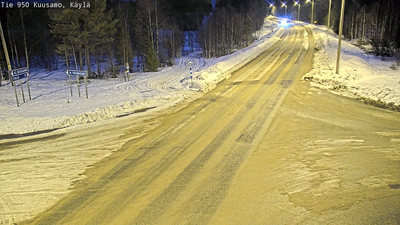 Weather Camera Image Väg 950 Kuusamo, Käylä, Kuusamo, Pohjois-Pohjanmaa