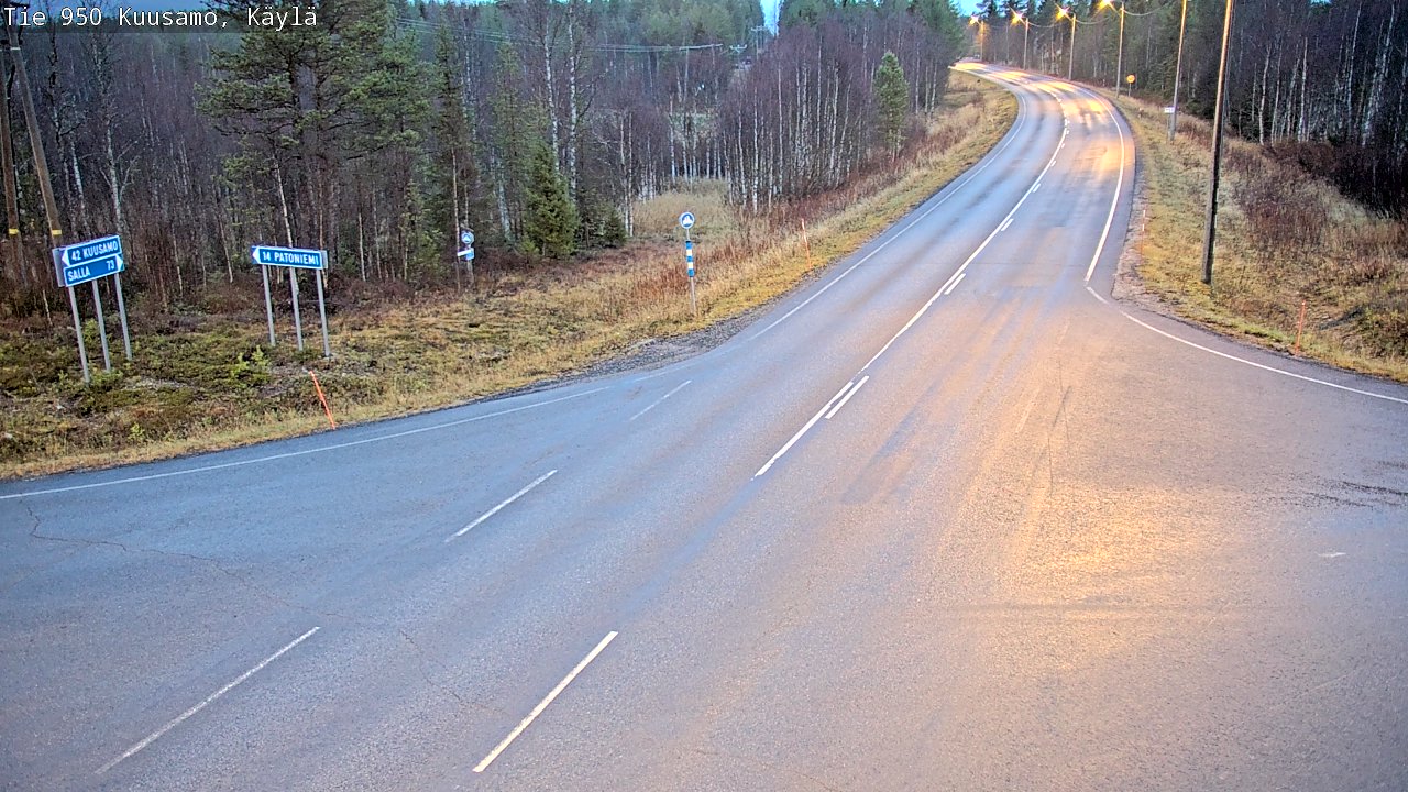 Kelikamerat Kuva Tie 950 Kuusamo, Käylä, Kuusamo, Pohjois-Pohjanmaa