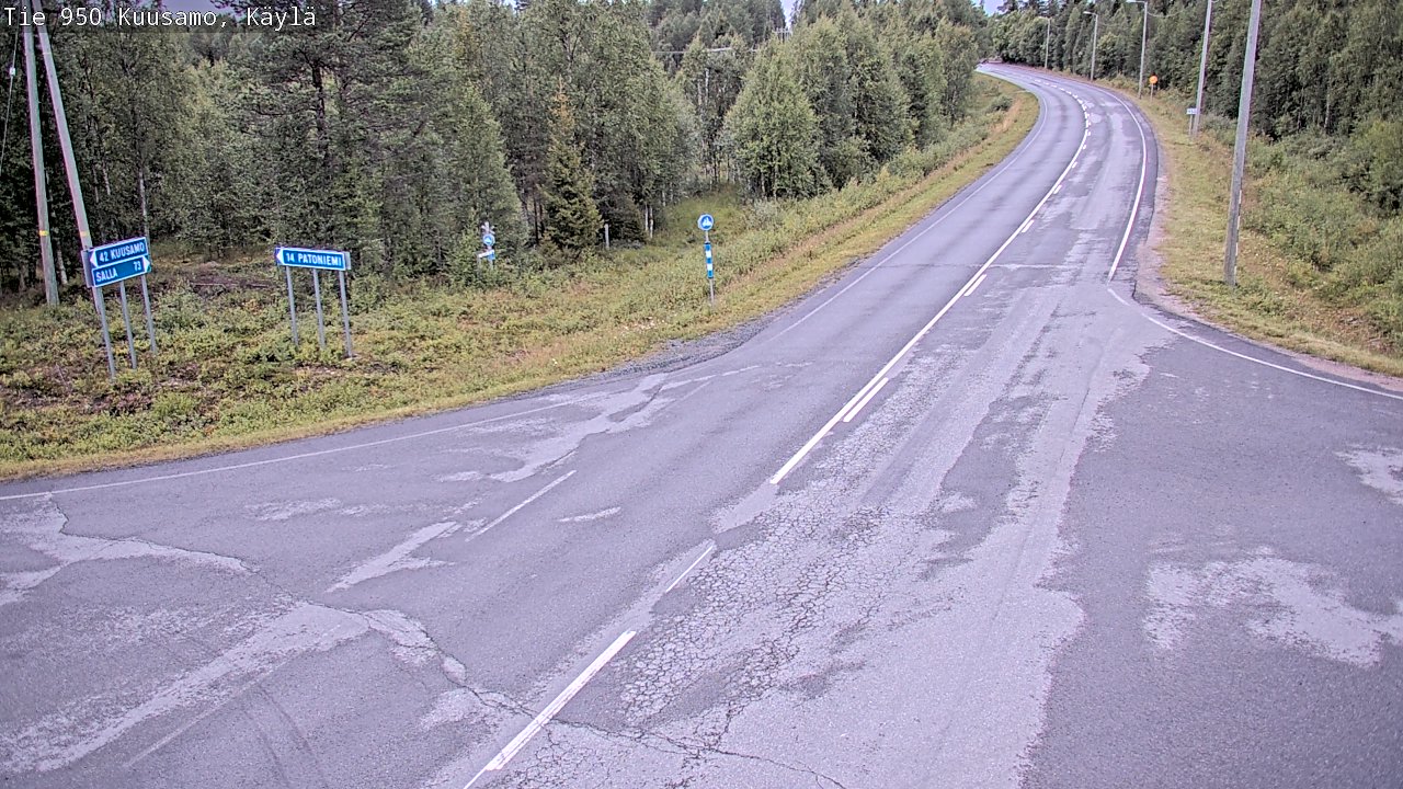 Kelikamerat Kuva Tie 950 Kuusamo, Käylä, Kuusamo, Pohjois-Pohjanmaa