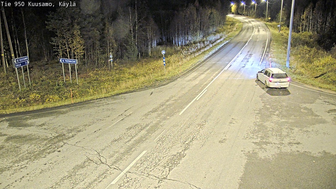 Weather Camera Image Väg 950 Kuusamo, Käylä, Kuusamo, Pohjois-Pohjanmaa