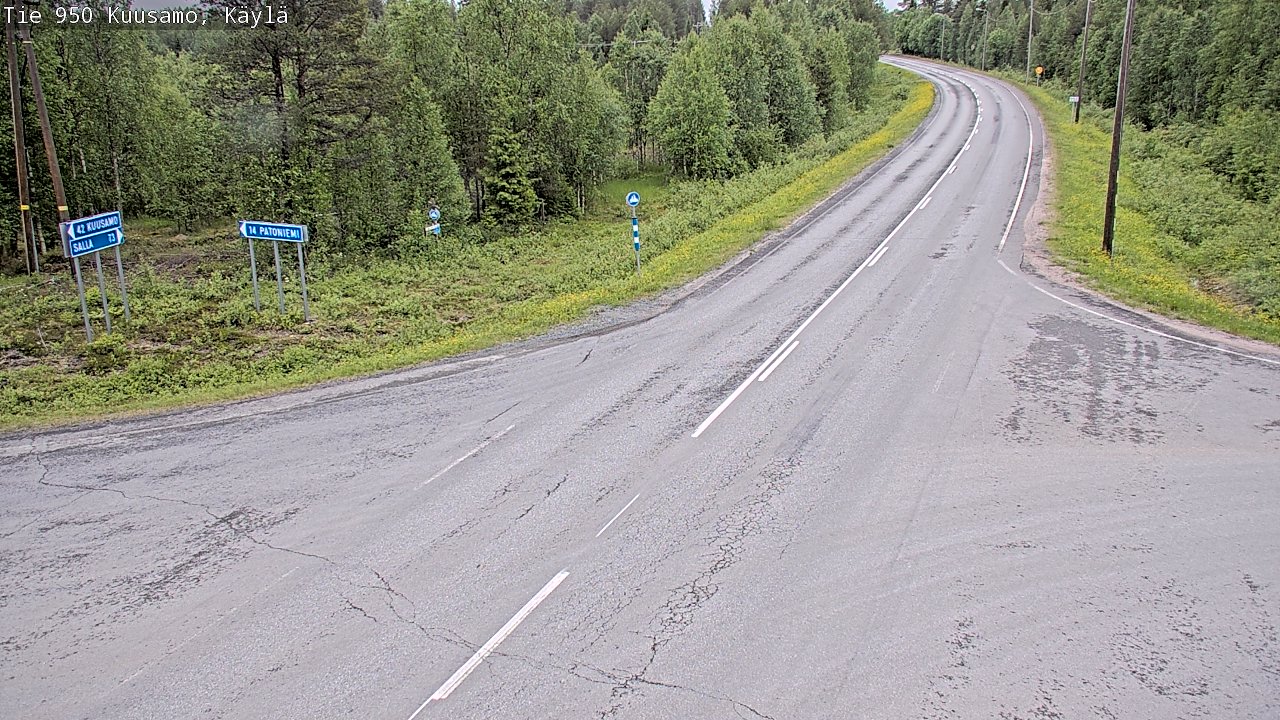 Kelikamerat Kuva Tie 950 Kuusamo, Käylä, Kuusamo, Pohjois-Pohjanmaa