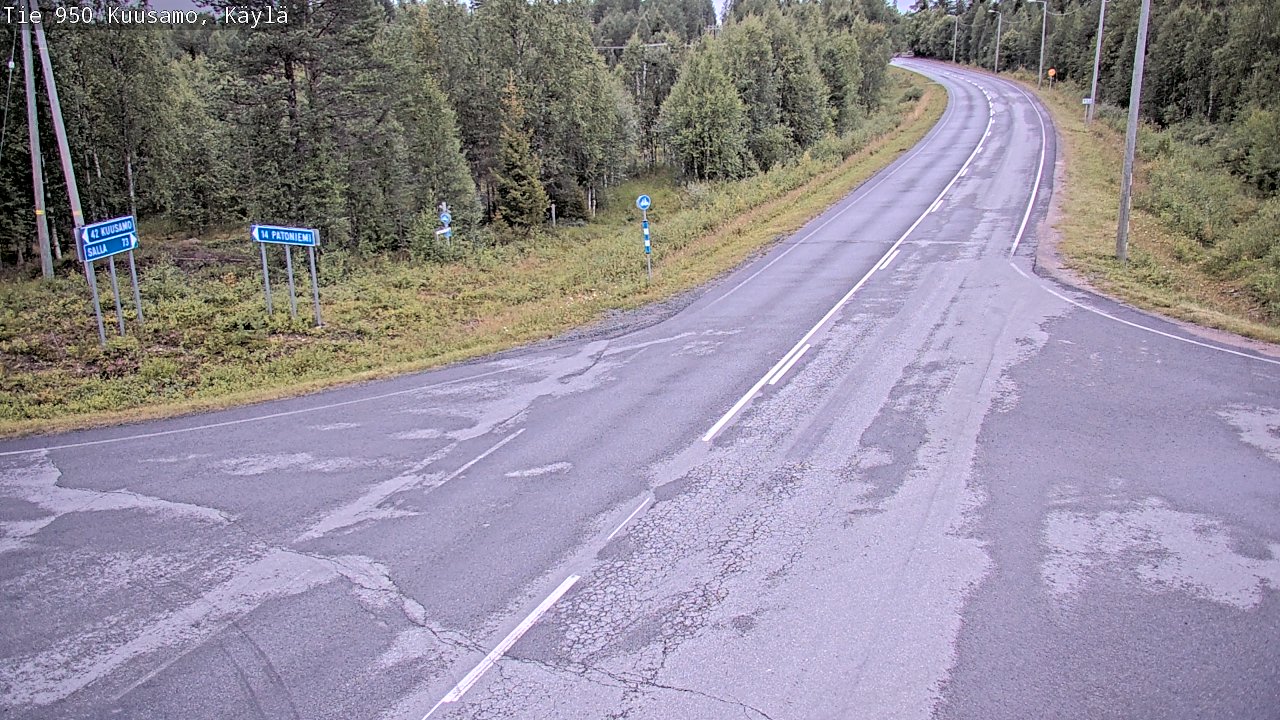 Kelikamerat Kuva Tie 950 Kuusamo, Käylä, Kuusamo, Pohjois-Pohjanmaa