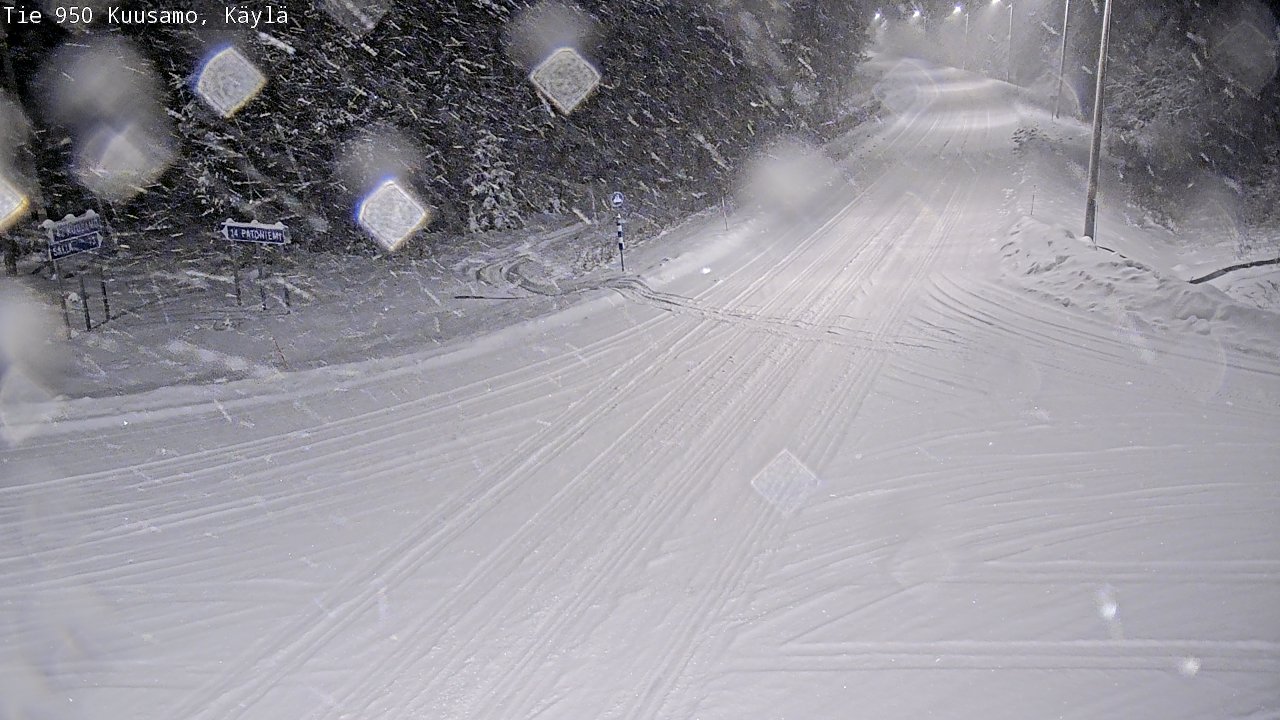 Weather Camera Image Road 950 Kuusamo, Käylä, Kuusamo, Pohjois-Pohjanmaa