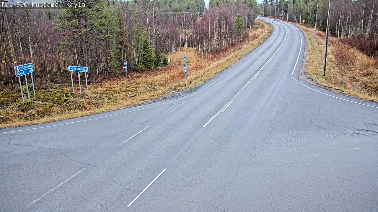 Kelikamerat Kuva Tie 950 Kuusamo, Käylä, Kuusamo, Pohjois-Pohjanmaa