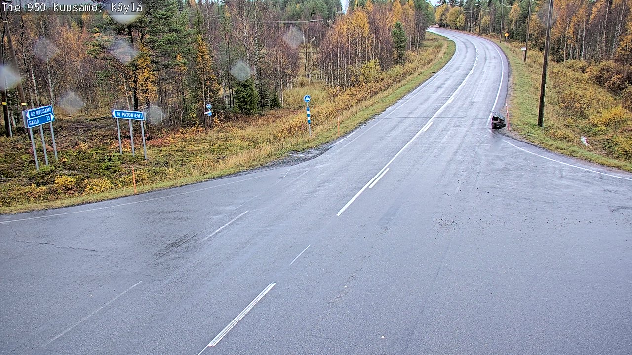 Weather Camera Image Road 950 Kuusamo, Käylä, Kuusamo, Pohjois-Pohjanmaa