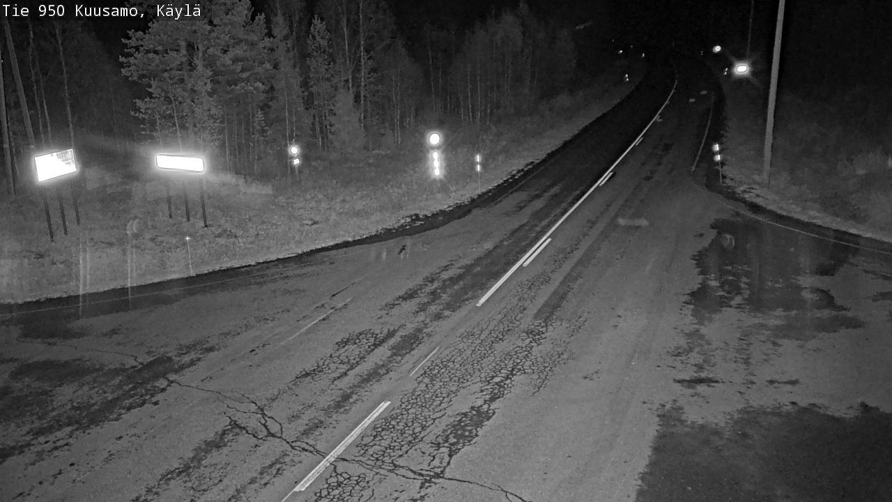 Weather Camera Image Väg 950 Kuusamo, Käylä, Kuusamo, Pohjois-Pohjanmaa