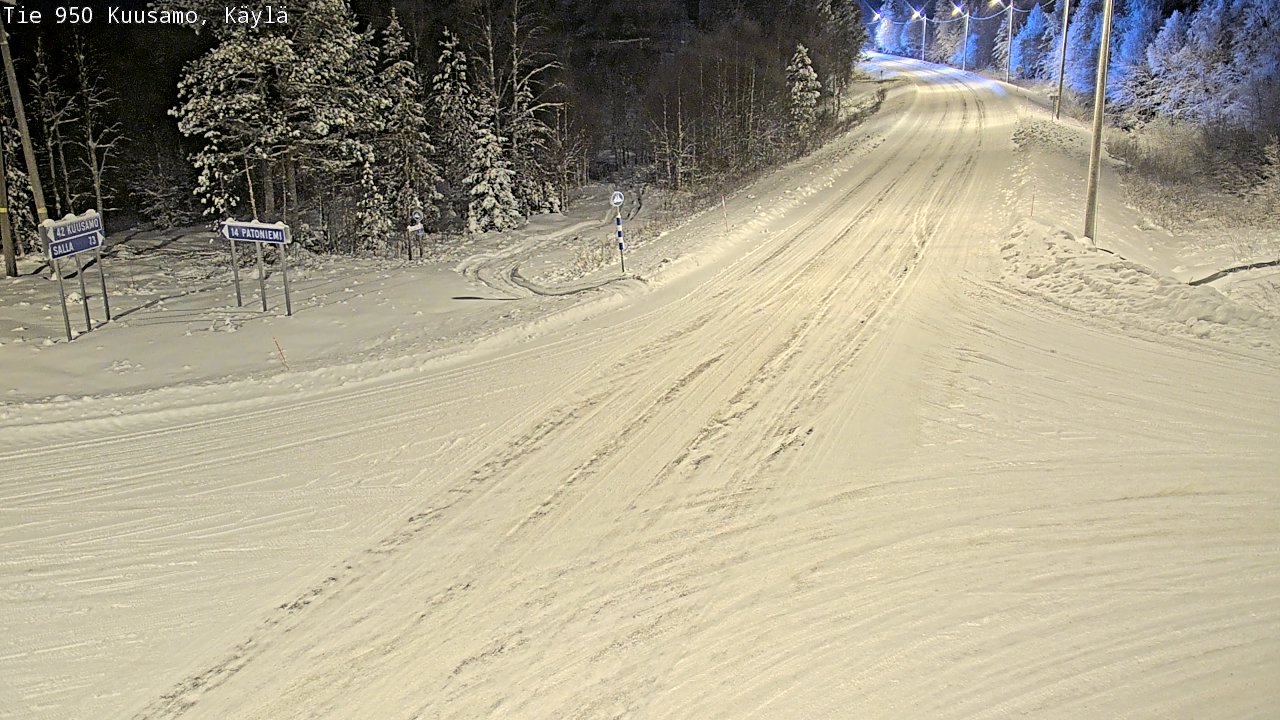 Weather Camera Image Road 950 Kuusamo, Käylä, Kuusamo, Pohjois-Pohjanmaa