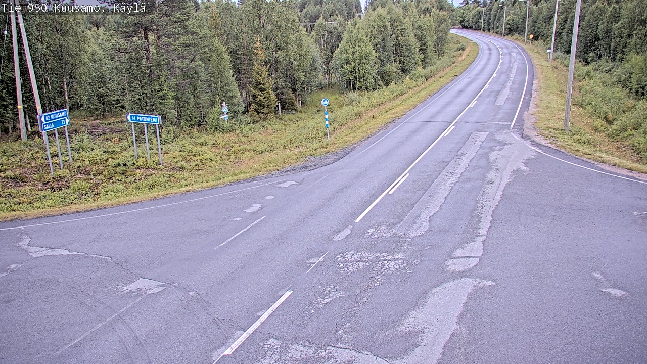 Kelikamerat Kuva Tie 950 Kuusamo, Käylä, Kuusamo, Pohjois-Pohjanmaa