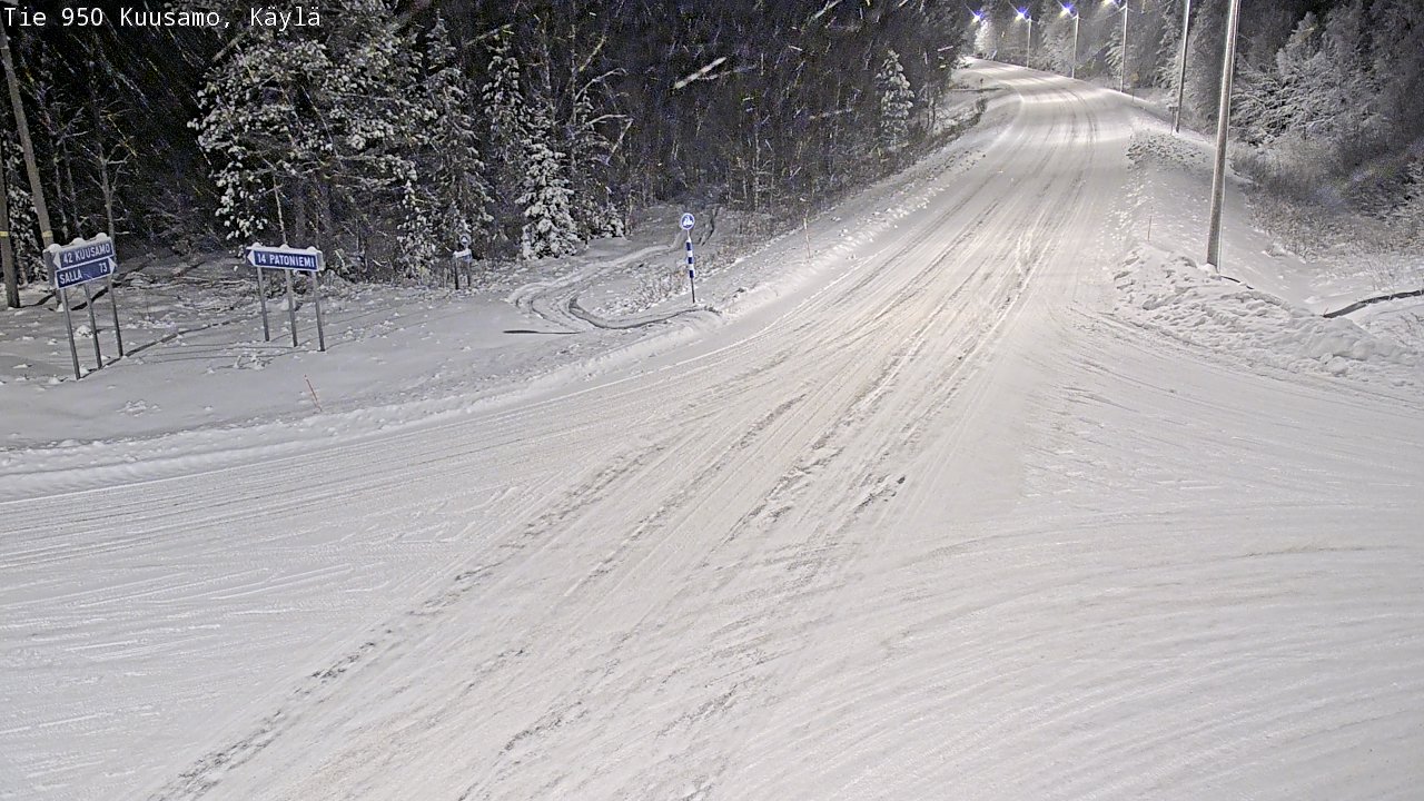 Weather Camera Image Road 950 Kuusamo, Käylä, Kuusamo, Pohjois-Pohjanmaa