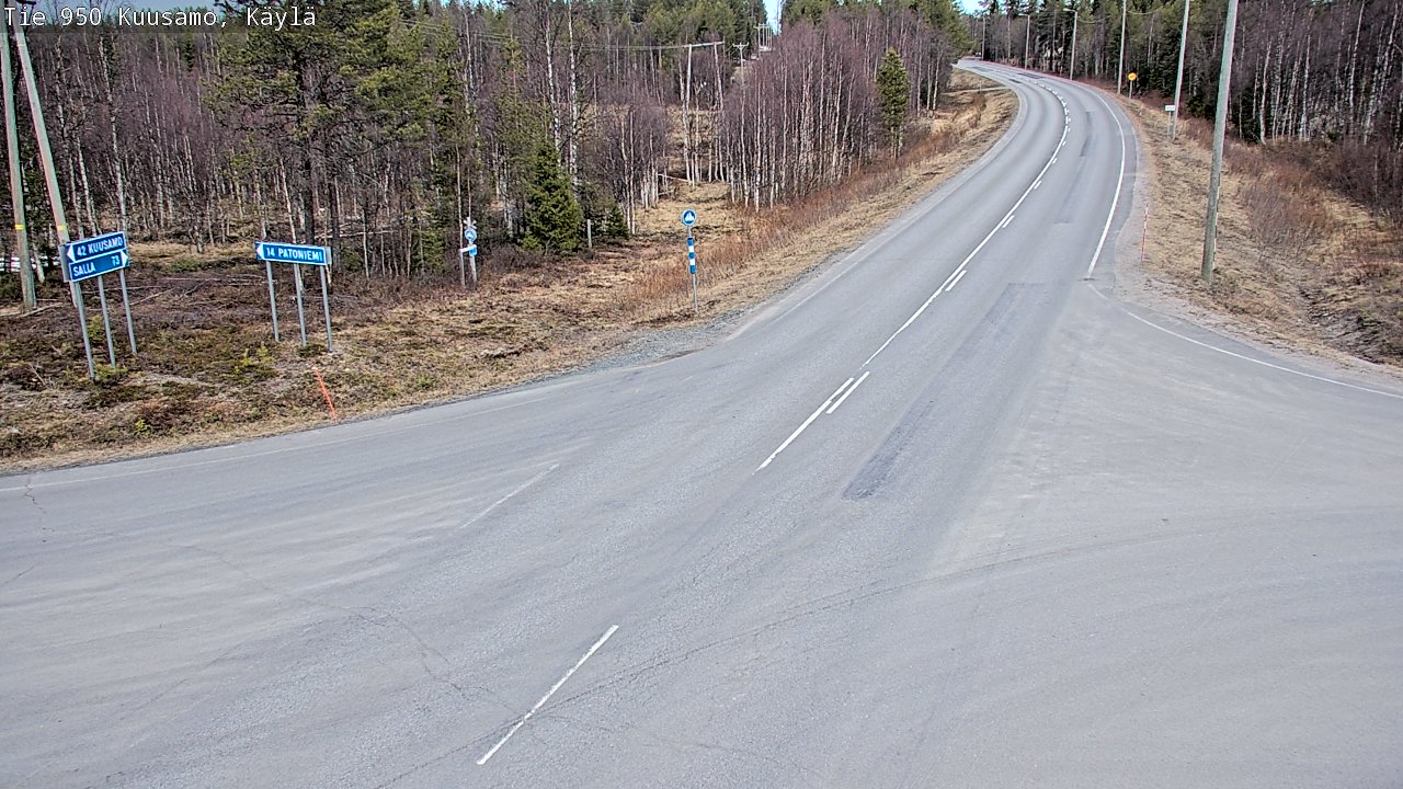 Kelikamerat Kuva Tie 950 Kuusamo, Käylä, Kuusamo, Pohjois-Pohjanmaa
