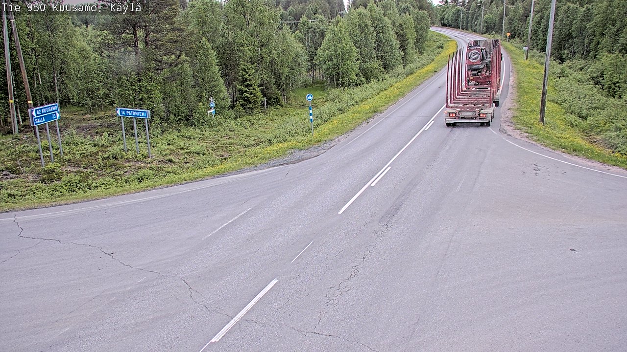 Kelikamerat Kuva Tie 950 Kuusamo, Käylä, Kuusamo, Pohjois-Pohjanmaa