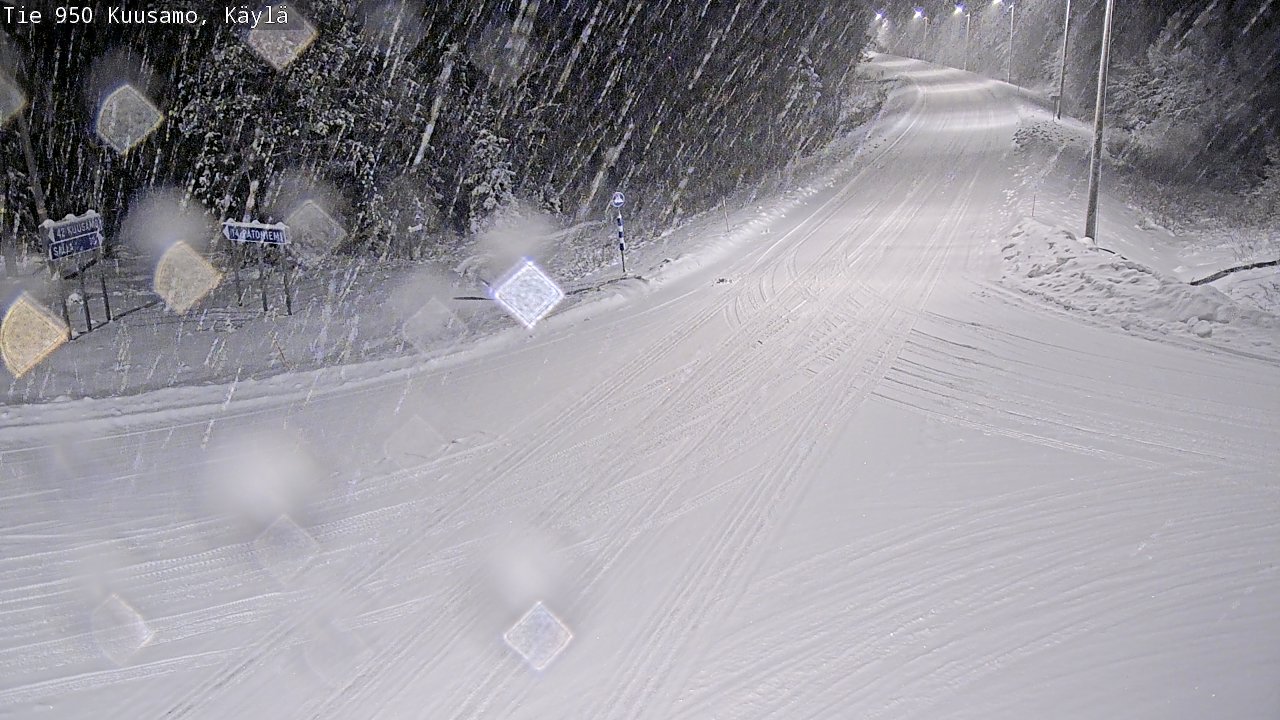 Weather Camera Image Road 950 Kuusamo, Käylä, Kuusamo, Pohjois-Pohjanmaa