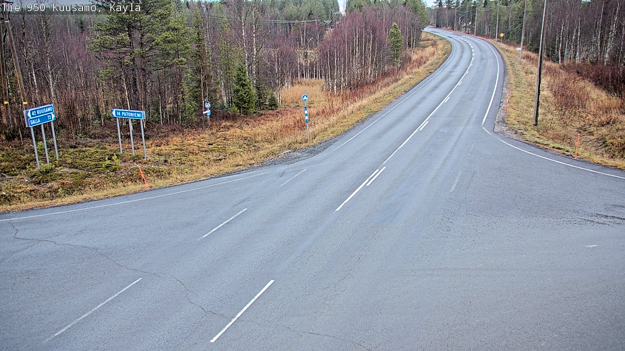 Kelikamerat Kuva Tie 950 Kuusamo, Käylä, Kuusamo, Pohjois-Pohjanmaa