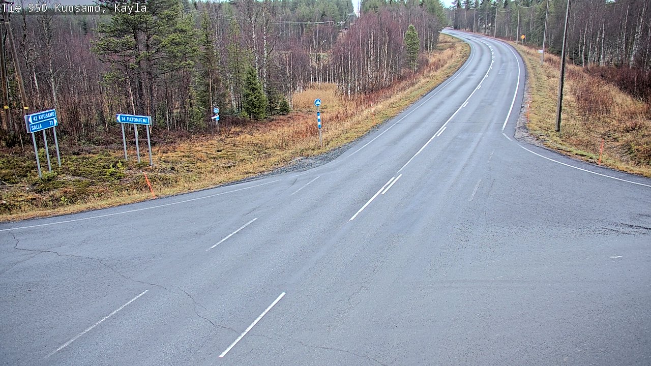 Kelikamerat Kuva Tie 950 Kuusamo, Käylä, Kuusamo, Pohjois-Pohjanmaa