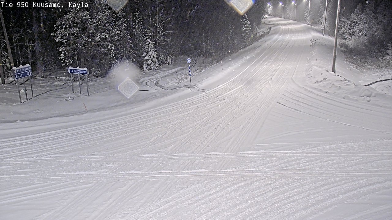 Weather Camera Image Road 950 Kuusamo, Käylä, Kuusamo, Pohjois-Pohjanmaa