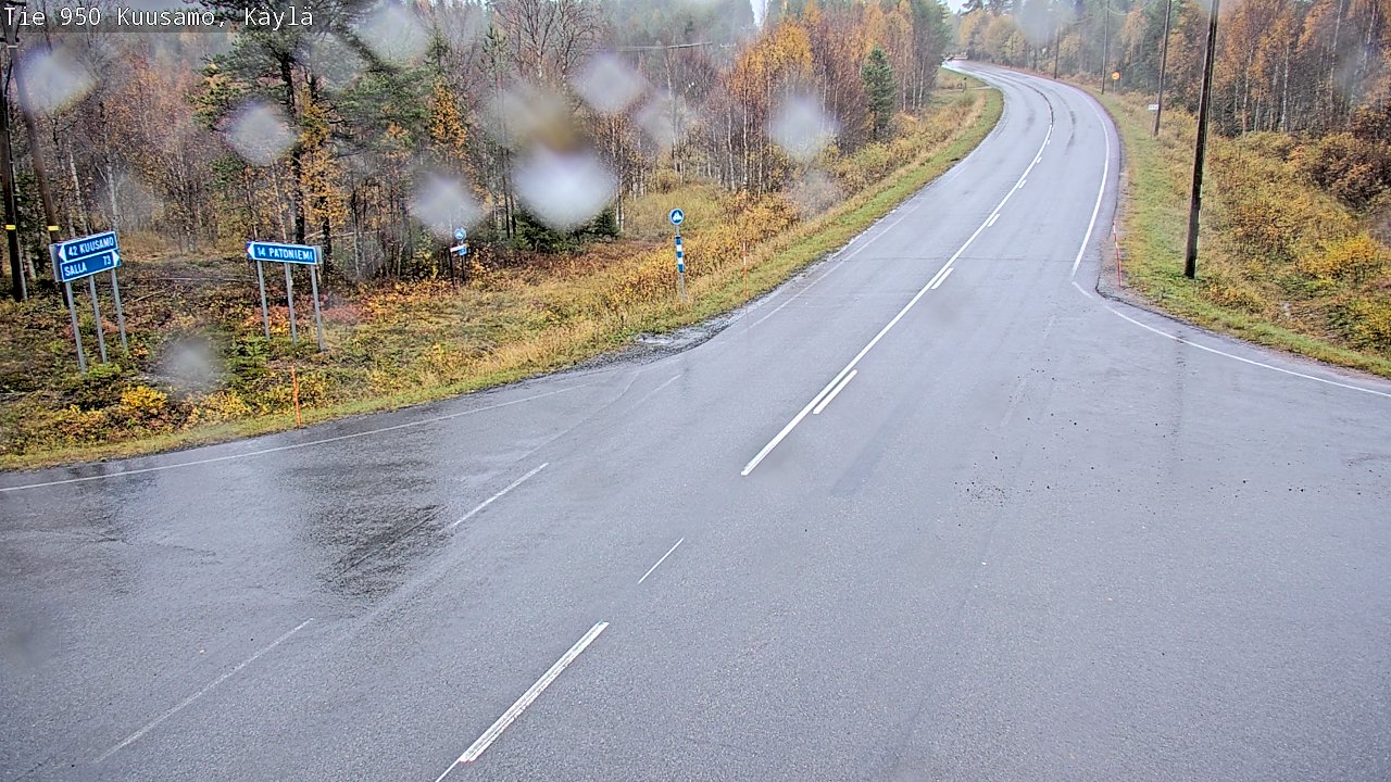 Weather Camera Image Väg 950 Kuusamo, Käylä, Kuusamo, Pohjois-Pohjanmaa