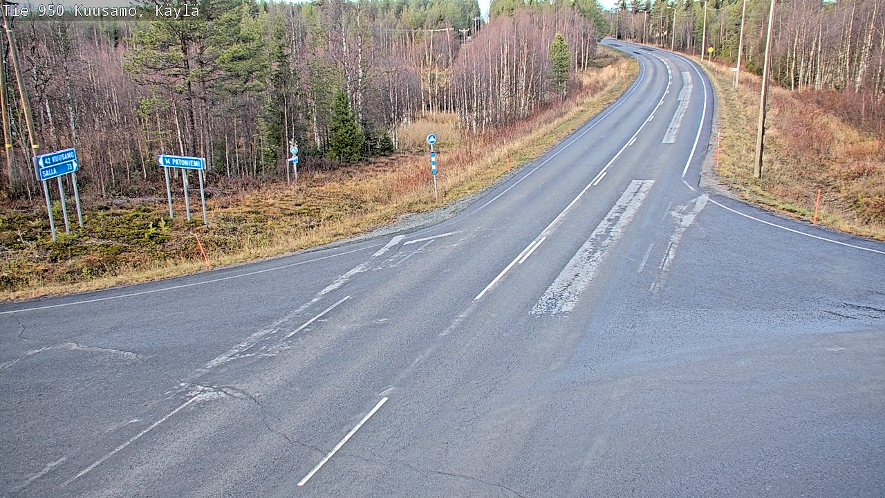 Kelikamerat Kuva Tie 950 Kuusamo, Käylä, Kuusamo, Pohjois-Pohjanmaa