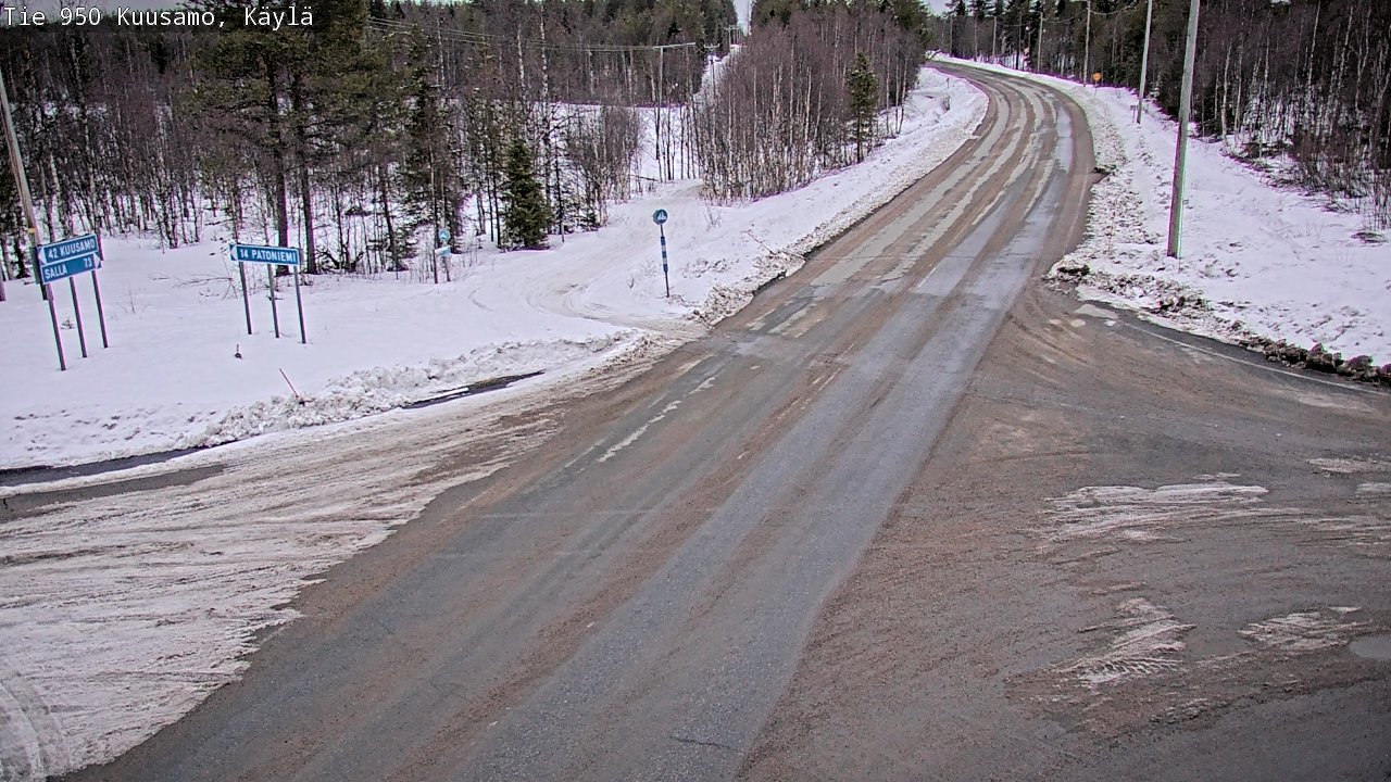 Weather Camera Image Road 950 Kuusamo, Käylä, Kuusamo, Pohjois-Pohjanmaa