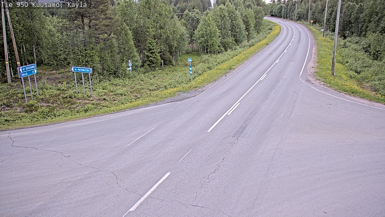 Kelikamerat Kuva Tie 950 Kuusamo, Käylä, Kuusamo, Pohjois-Pohjanmaa