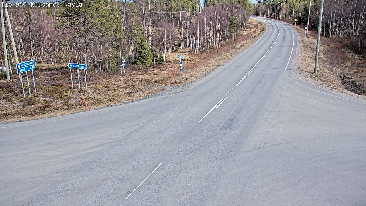 Kelikamerat Kuva Tie 950 Kuusamo, Käylä, Kuusamo, Pohjois-Pohjanmaa