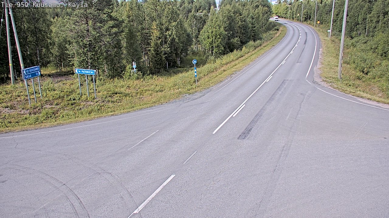 Weather Camera Image Road 950 Kuusamo, Käylä, Kuusamo, Pohjois-Pohjanmaa