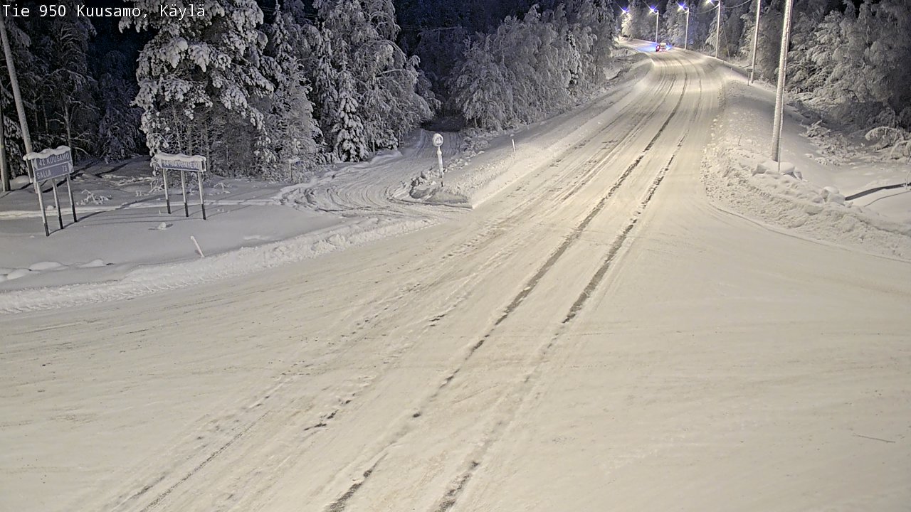 Weather Camera Image Road 950 Kuusamo, Käylä, Kuusamo, Pohjois-Pohjanmaa