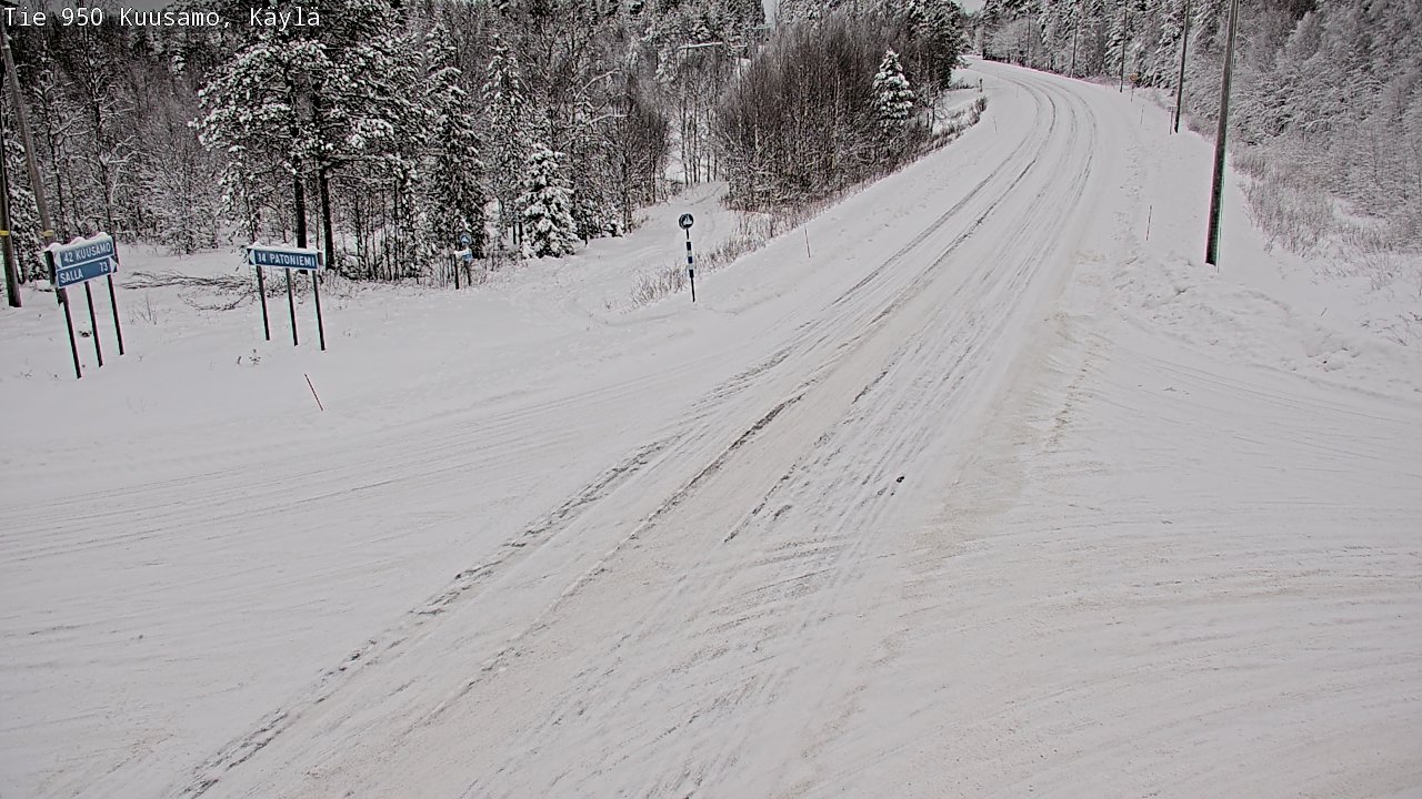 Weather Camera Image Road 950 Kuusamo, Käylä, Kuusamo, Pohjois-Pohjanmaa