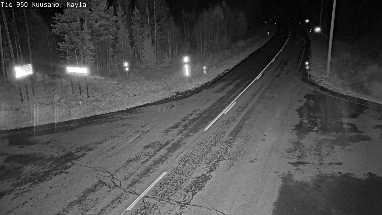 Weather Camera Image Väg 950 Kuusamo, Käylä, Kuusamo, Pohjois-Pohjanmaa
