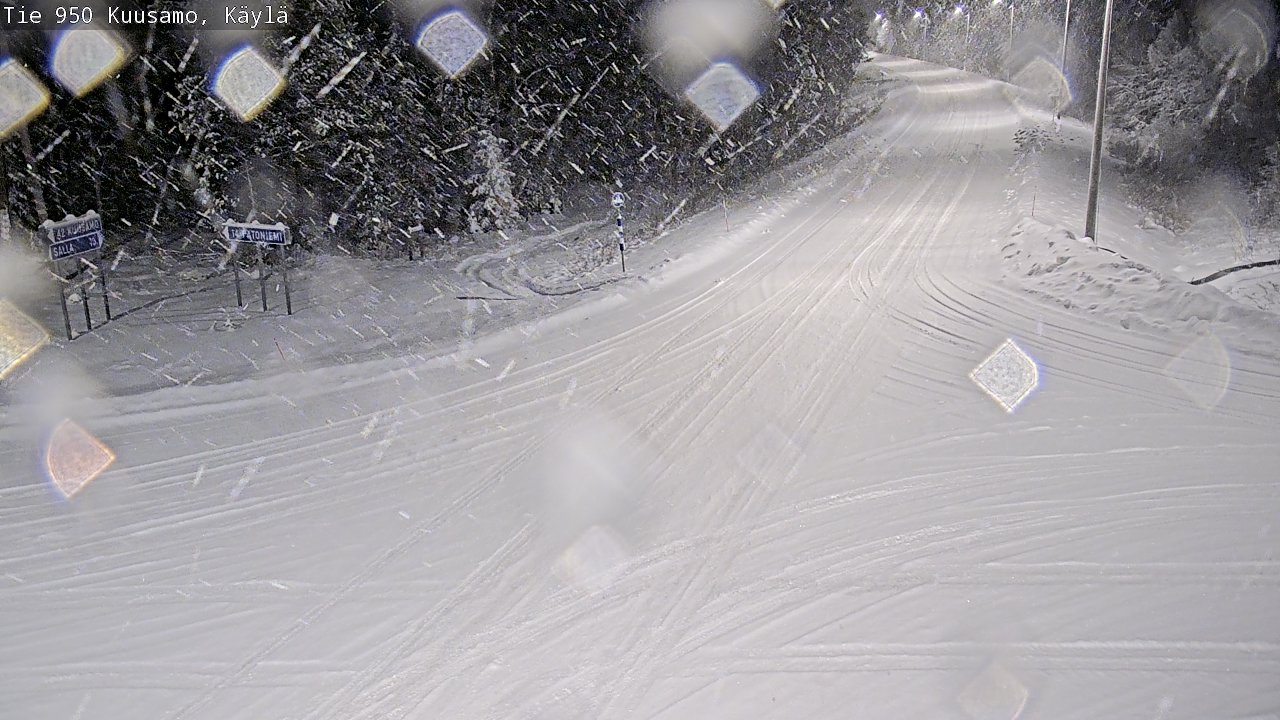 Weather Camera Image Road 950 Kuusamo, Käylä, Kuusamo, Pohjois-Pohjanmaa