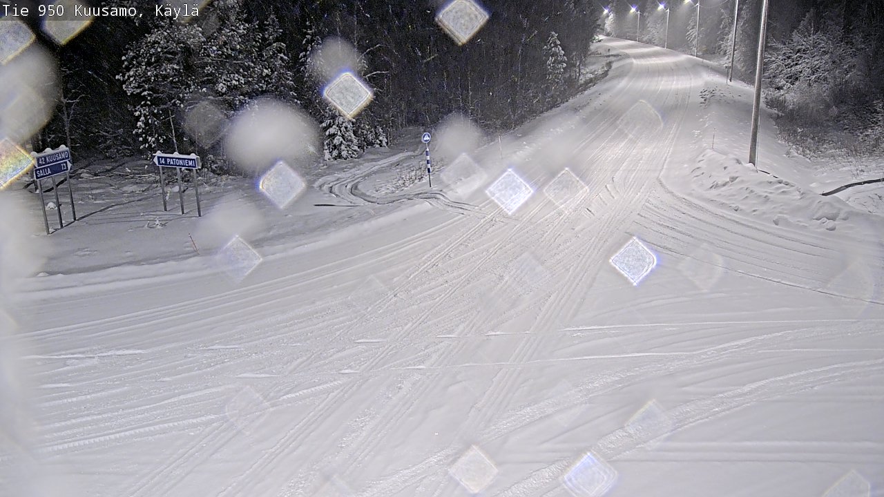 Weather Camera Image Road 950 Kuusamo, Käylä, Kuusamo, Pohjois-Pohjanmaa