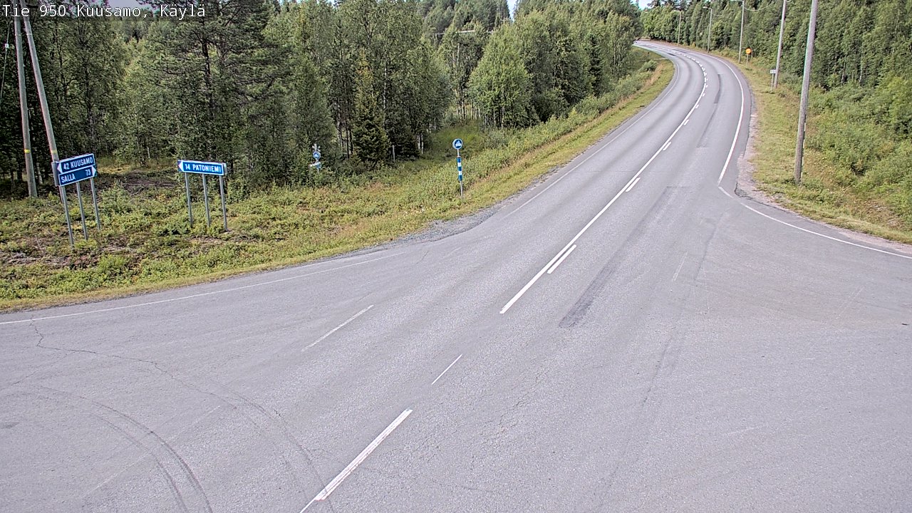 Kelikamerat Kuva Tie 950 Kuusamo, Käylä, Kuusamo, Pohjois-Pohjanmaa