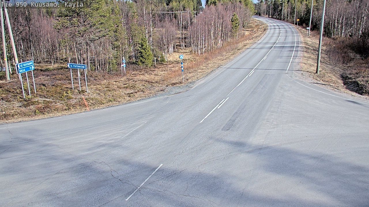 Kelikamerat Kuva Tie 950 Kuusamo, Käylä, Kuusamo, Pohjois-Pohjanmaa
