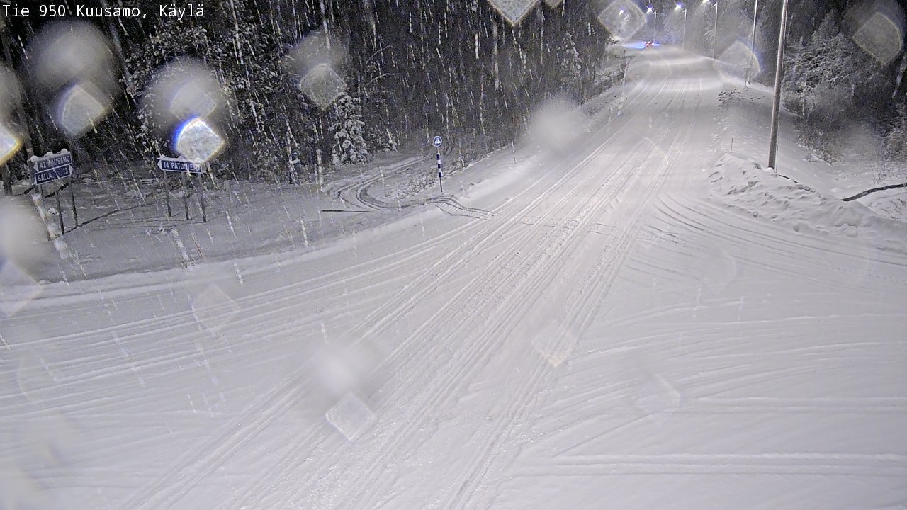Weather Camera Image Road 950 Kuusamo, Käylä, Kuusamo, Pohjois-Pohjanmaa