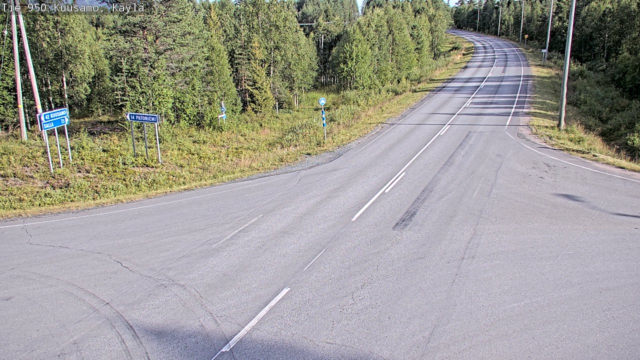 Kelikamerat Kuva Tie 950 Kuusamo, Käylä, Kuusamo, Pohjois-Pohjanmaa