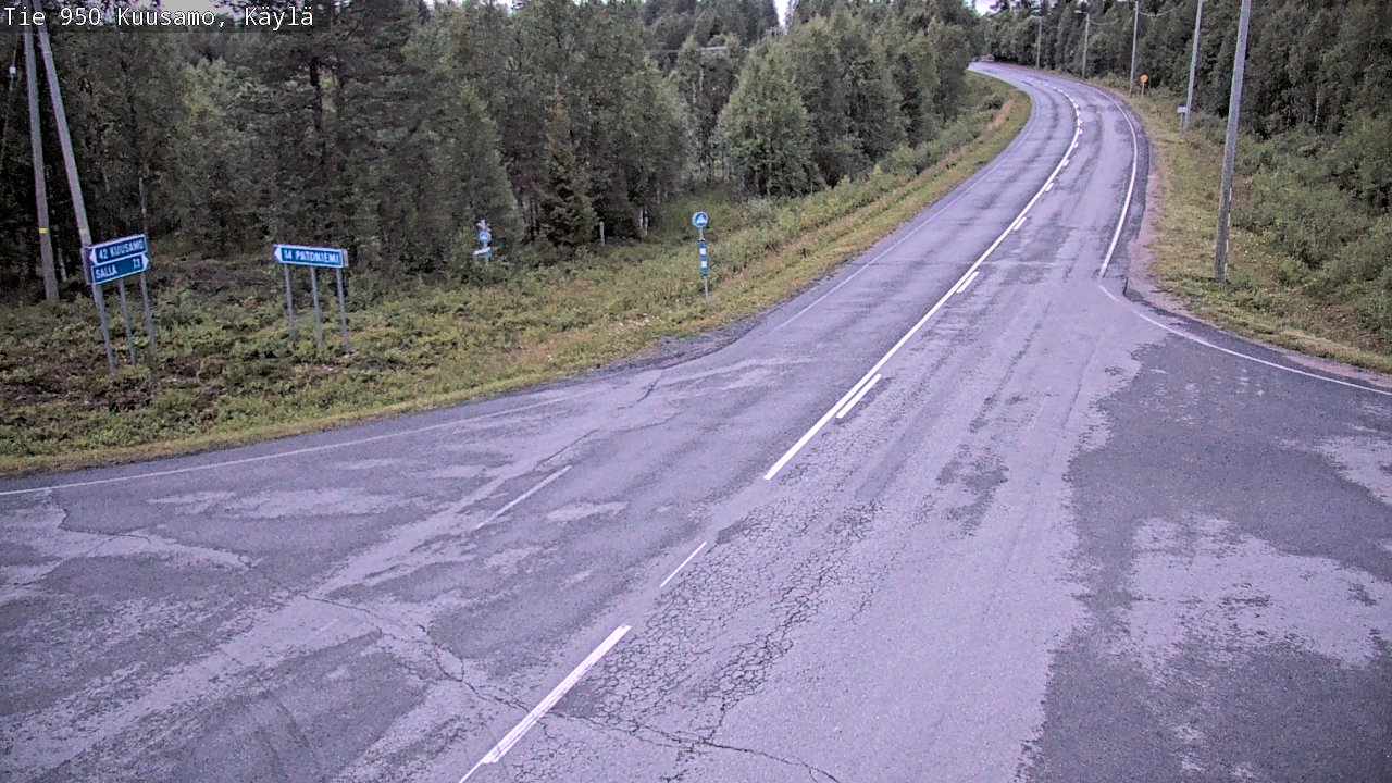 Kelikamerat Kuva Tie 950 Kuusamo, Käylä, Kuusamo, Pohjois-Pohjanmaa
