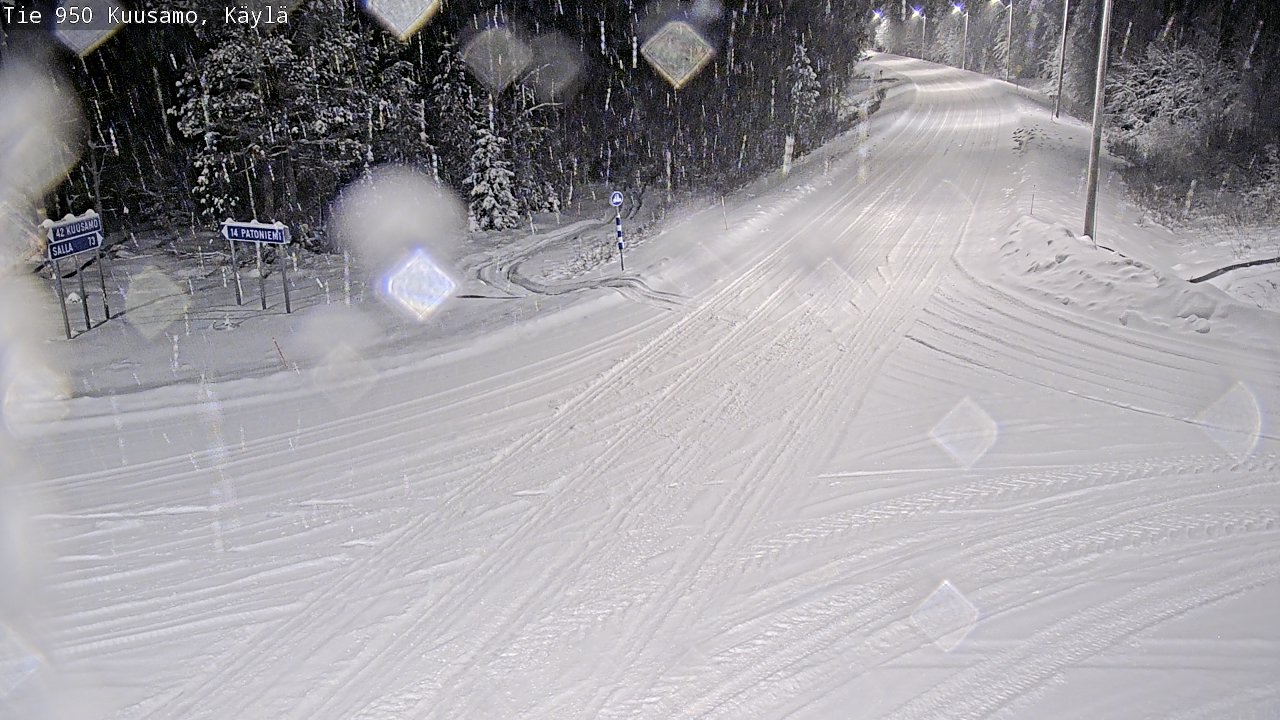 Weather Camera Image Road 950 Kuusamo, Käylä, Kuusamo, Pohjois-Pohjanmaa