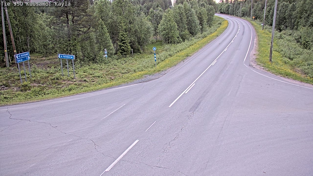 Kelikamerat Kuva Tie 950 Kuusamo, Käylä, Kuusamo, Pohjois-Pohjanmaa