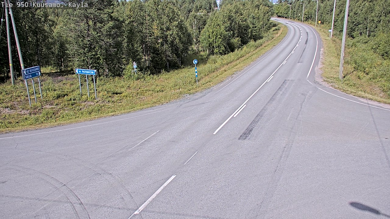 Weather Camera Image Road 950 Kuusamo, Käylä, Kuusamo, Pohjois-Pohjanmaa