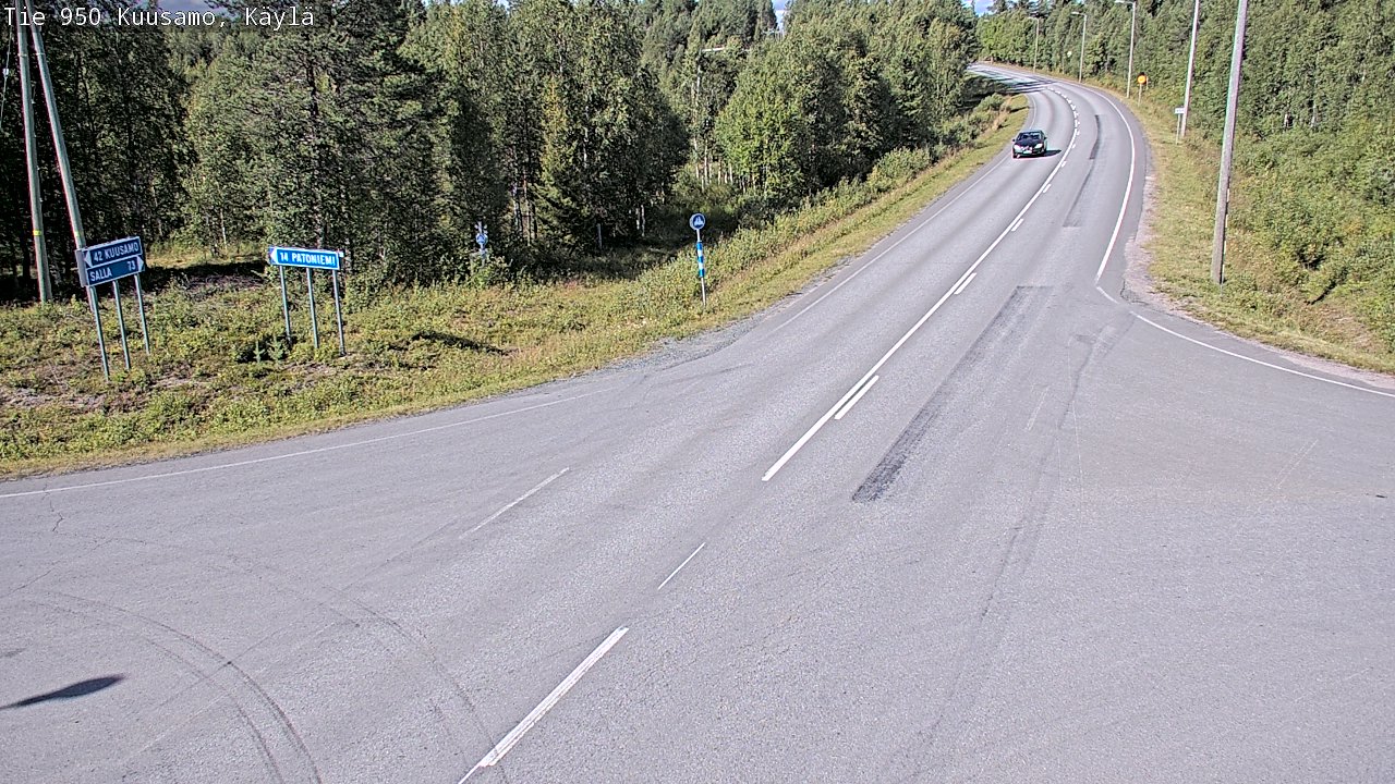 Weather Camera Image Road 950 Kuusamo, Käylä, Kuusamo, Pohjois-Pohjanmaa