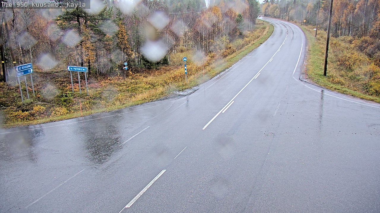 Weather Camera Image Väg 950 Kuusamo, Käylä, Kuusamo, Pohjois-Pohjanmaa