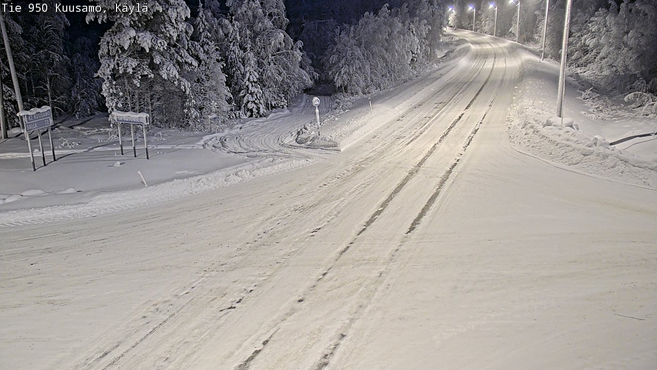 Weather Camera Image Road 950 Kuusamo, Käylä, Kuusamo, Pohjois-Pohjanmaa
