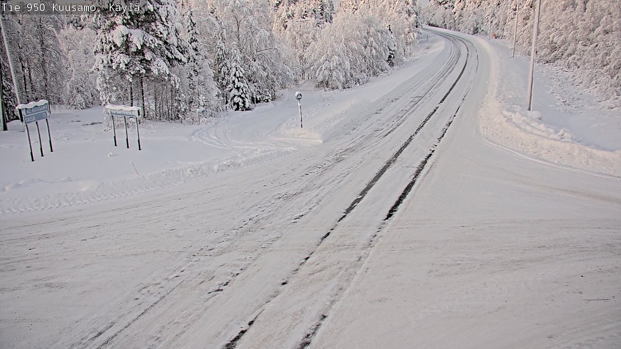 Weather Camera Image Road 950 Kuusamo, Käylä, Kuusamo, Pohjois-Pohjanmaa