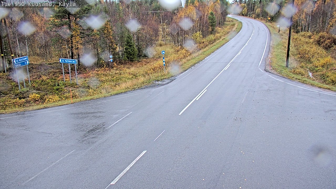 Weather Camera Image Road 950 Kuusamo, Käylä, Kuusamo, Pohjois-Pohjanmaa