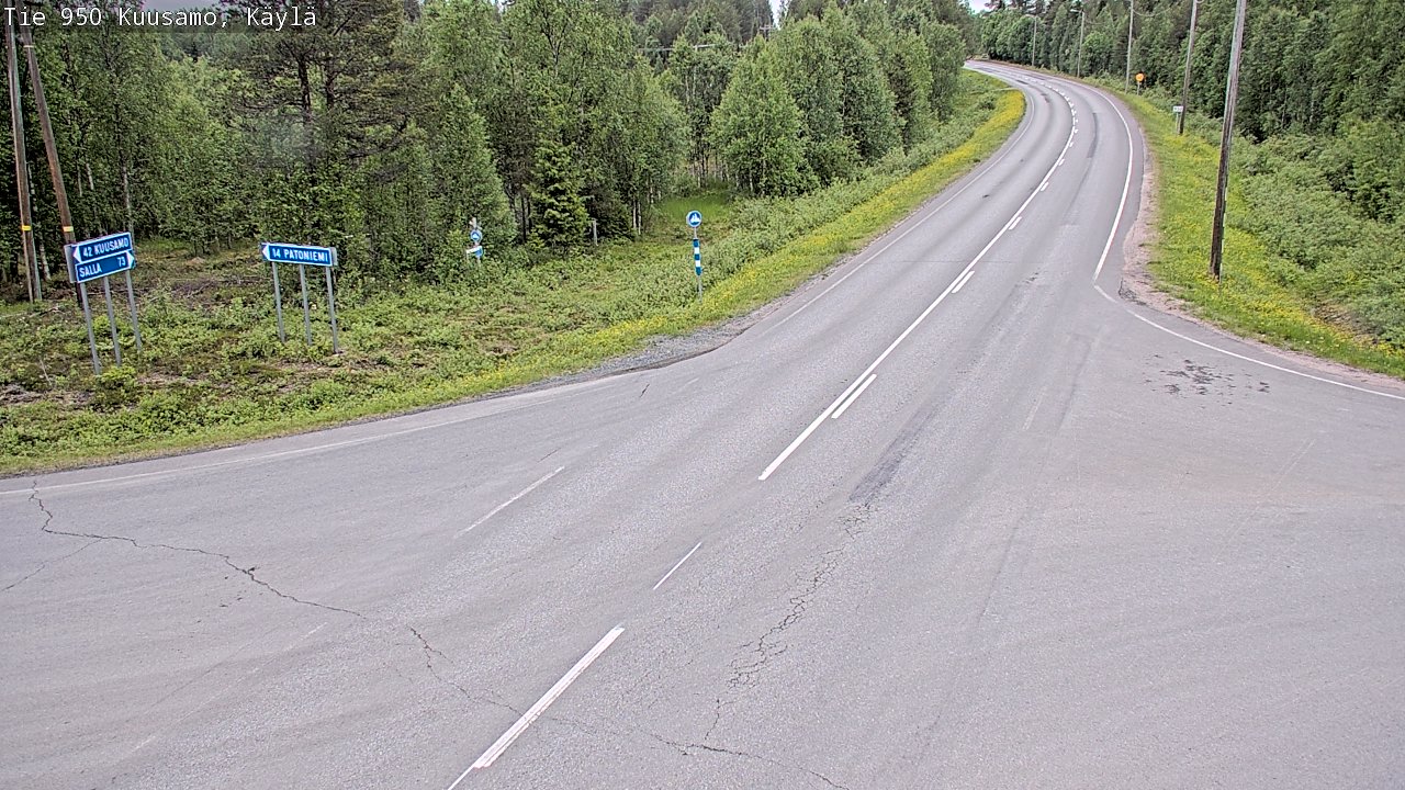 Kelikamerat Kuva Tie 950 Kuusamo, Käylä, Kuusamo, Pohjois-Pohjanmaa